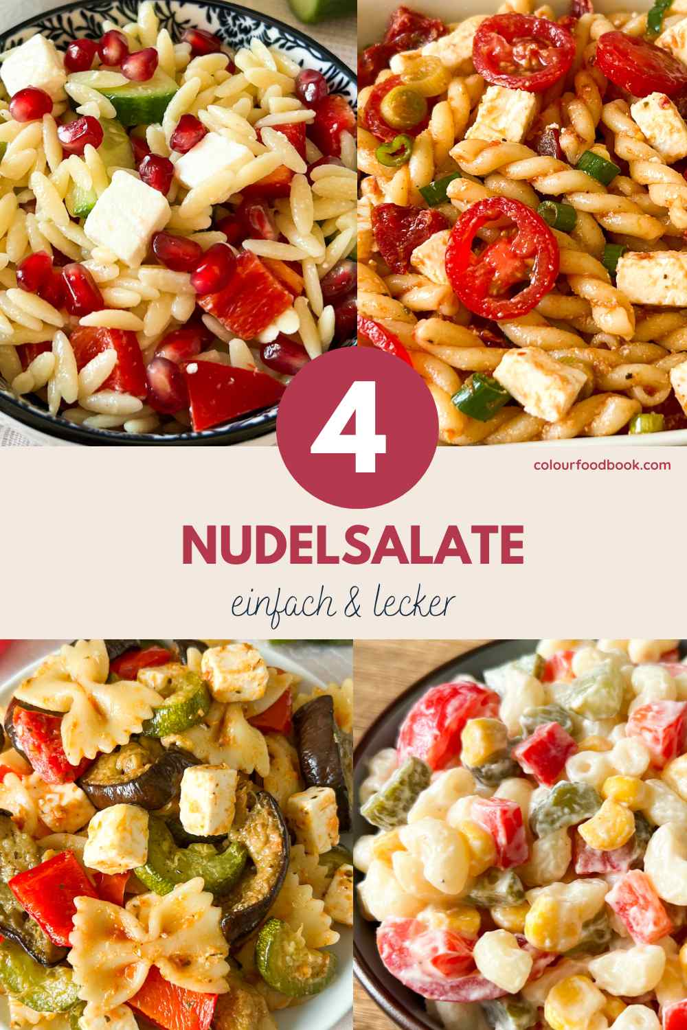 4 einfache Nudelsalate