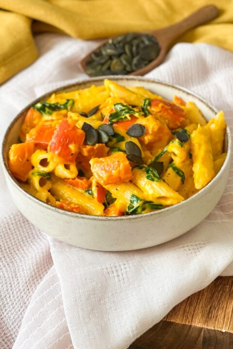 Pasta mit Kürbis und Spinat Pasta mit Kürbis und Spinat
